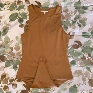 Nude High Neck Bodysuit